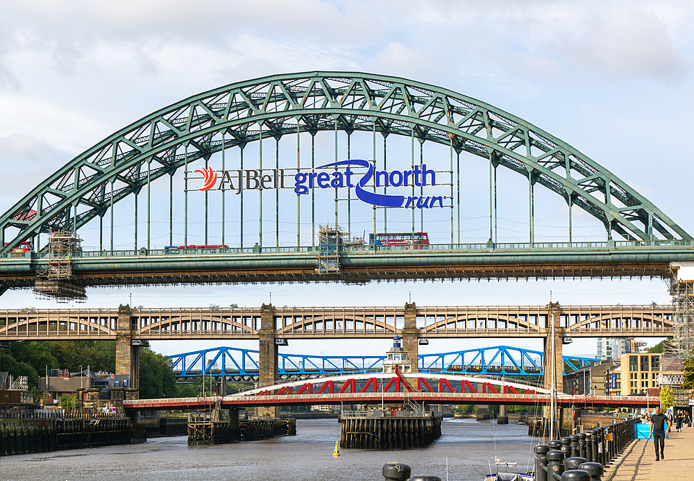 River Tyne bridges, Newcastle upon Tyne, Tyne and Wear, England, UK
