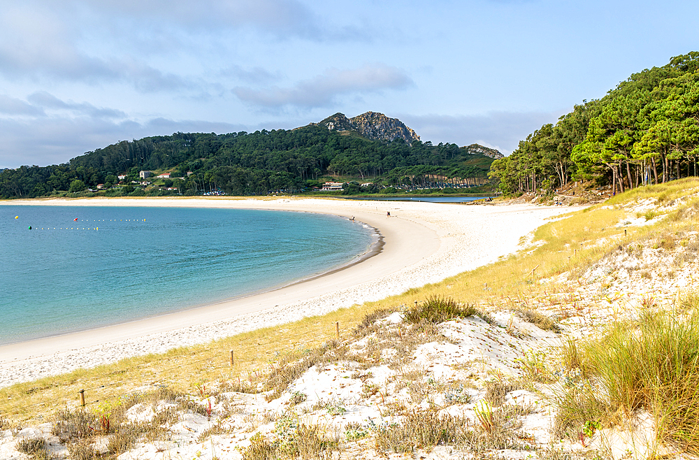 Praia de Rodas sandy beach, Cies Islands, Atlantic Islands Galicia Maritime Terrestrial National Park, Galicia, Spain, Europe