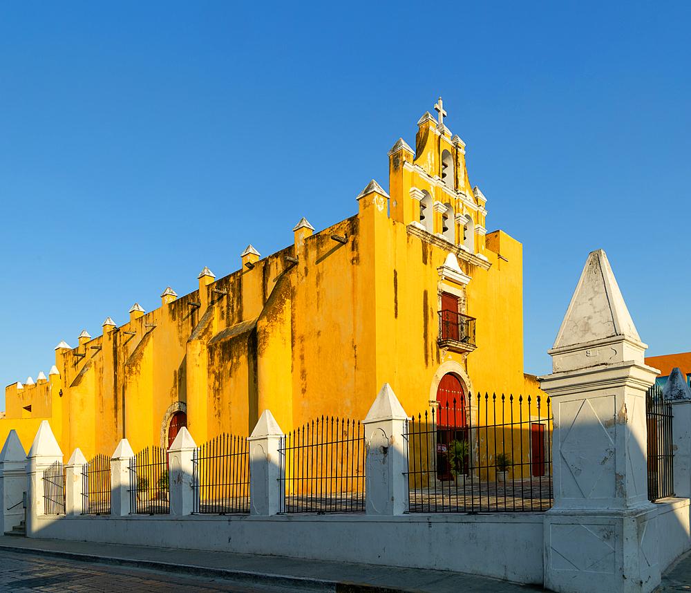 Church Templo del Dulce Nombre de Jesus, Campeche city, Campeche State, Mexico, North America