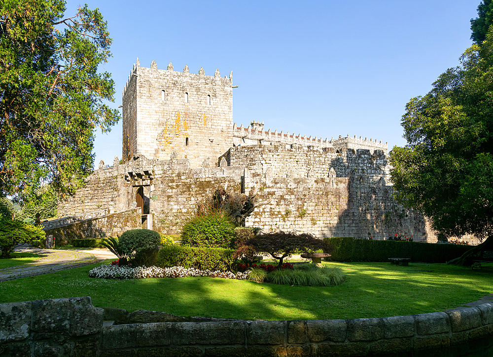 Historic medieval Soutomaior Castle (Castelo de Soutomaior), Pontevedra, Galicia, Spain, Europe