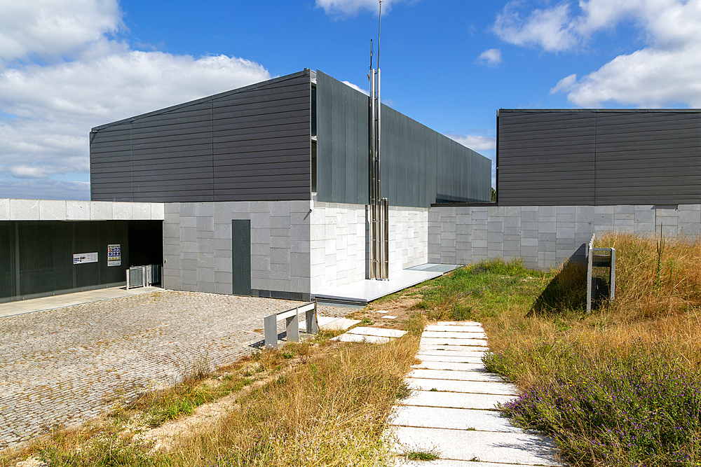 Modern architecture of interpretation centre museum, El Castro San Cibrao de Las, Ourense province, Galicia, Spain, Europe