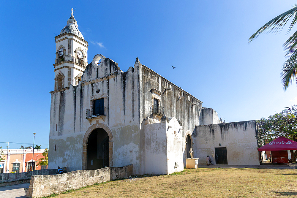 Church of San Roman, Santuario del Santo Cristo, Campeche city, Campeche State, Mexico, North America