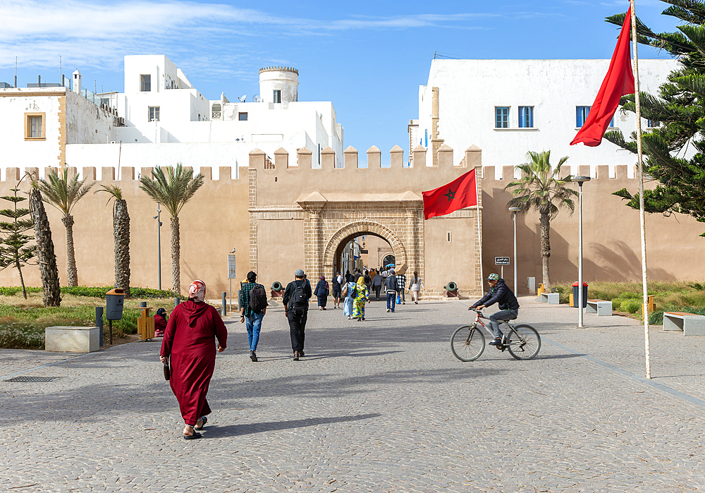 Bab Sbaa entrance gateway to Medina, Essaouira, Morocco, North Africa, Africa