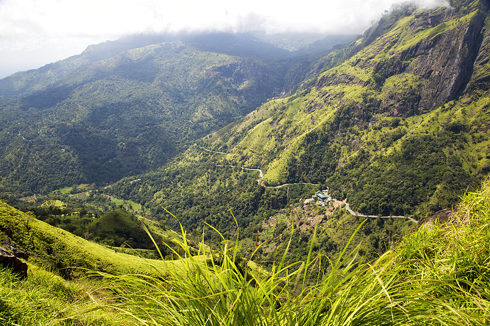 View of Ella Gap pass, Ella, Badulla District, Uva Province, Sri Lanka, Asia