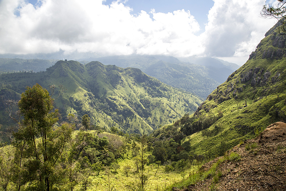 View of Ella Gap pass, Ella, Badulla District, Uva Province, Sri Lanka, Asia