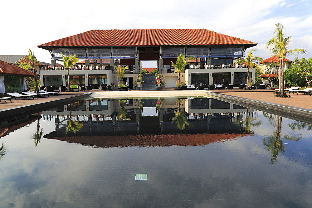 Anilana Hotel pool, Pasikudah Bay, Eastern Province, Sri Lanka, Asia