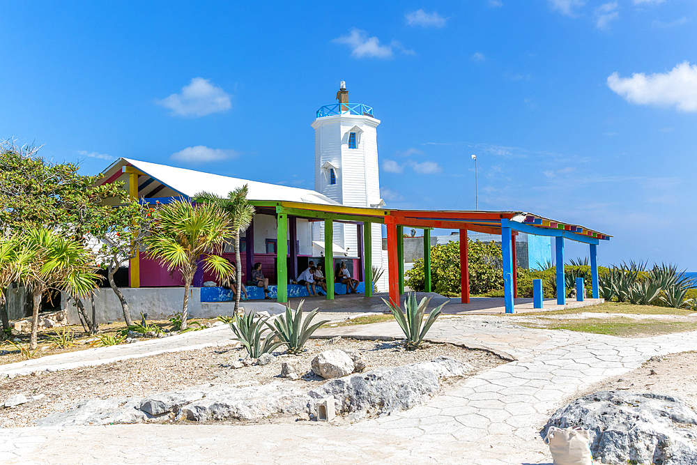 Lighthouse at Punta Sur, Isla Mujeres, Caribbean Coast, Cancun, Quintana Roo, Mexico, North America