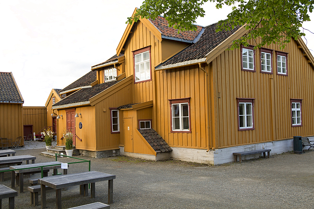 Skansen buildings, former customs station, Tollboden, oldest house in Tromso, Norway, Scandinavia, Europe