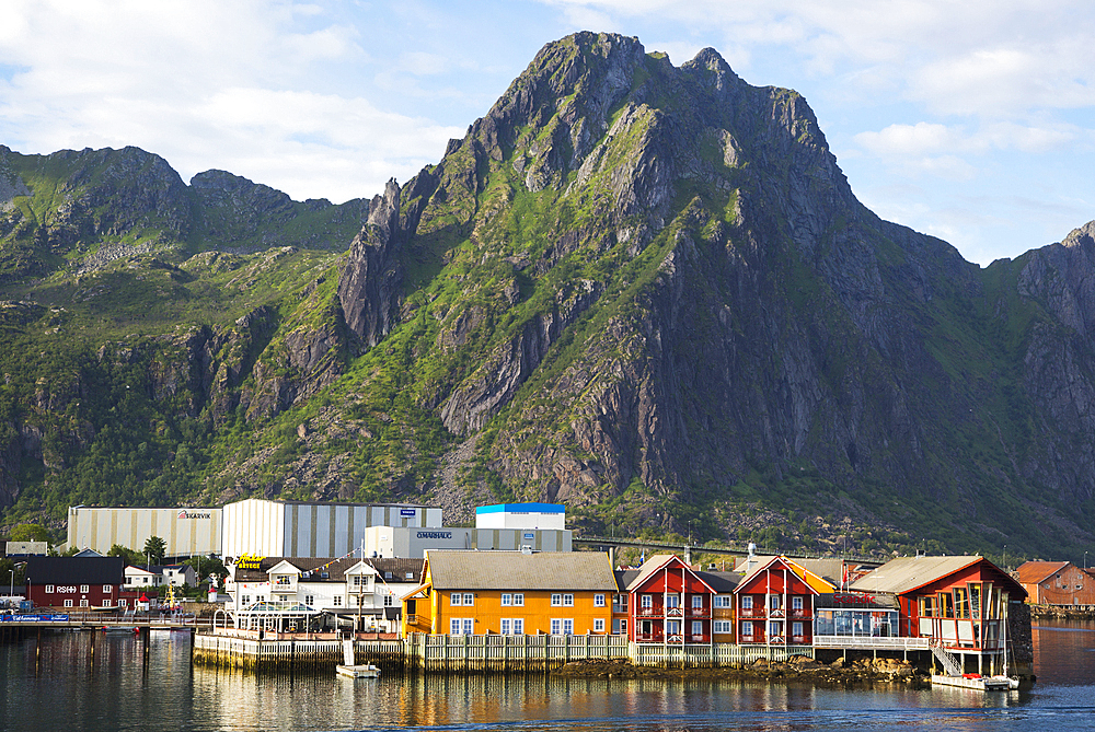 Harbour at Svolvaer, Lofoten Islands, Nordland, Norway, Scandinavia, Europe