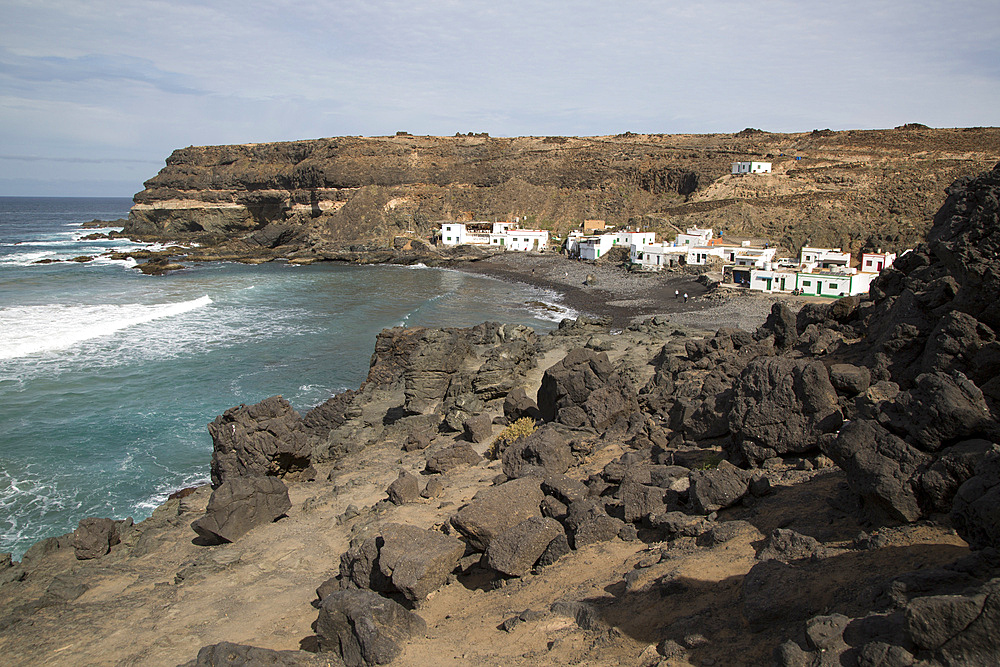 Fishing village of Los Molinos, west coast of Fuerteventura, Canary Islands, Spain, Atlantic, Europe