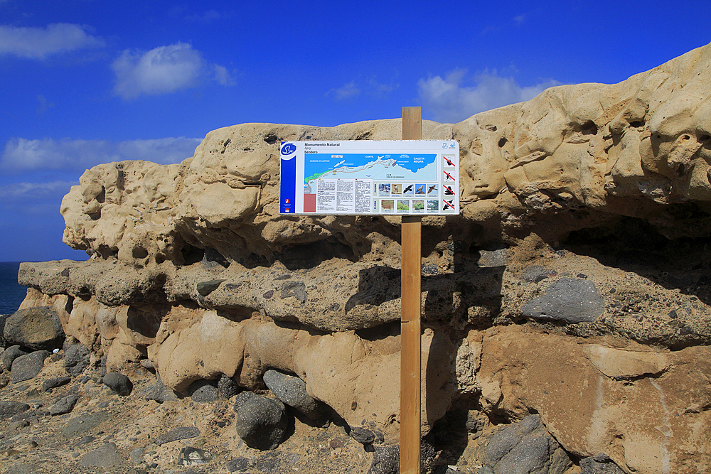 Interesting geological rock formations at Ajuy, Fuerteventura, Canary Islands, Spain, Atlantic, Europe