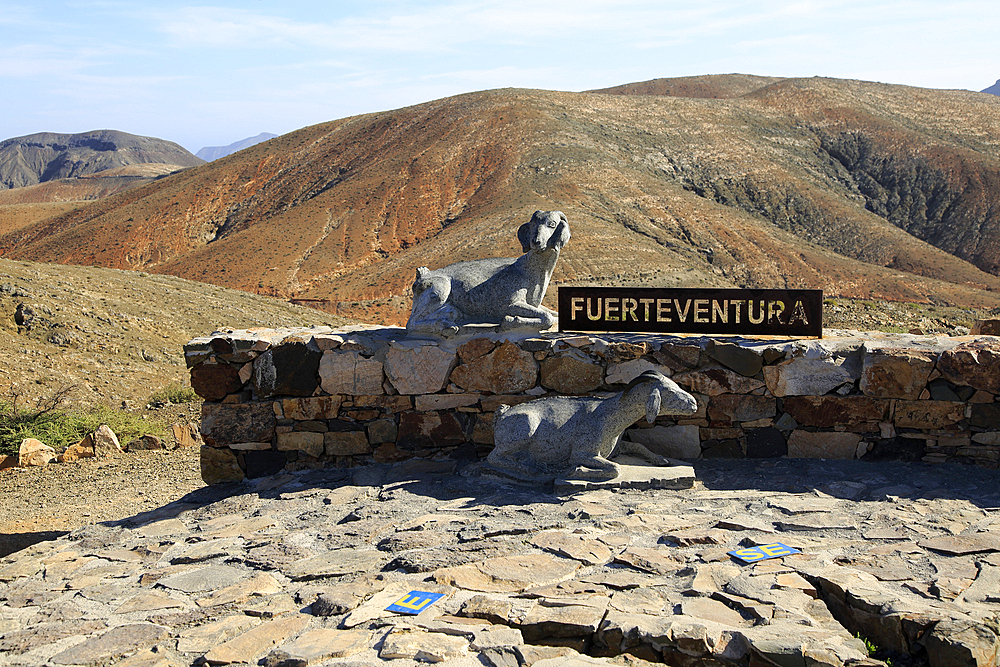 Mirador Sicasumbre mountain top viewpoint, Pajara, Fuerteventura, Canary Islands, Spain, Atlantic, Europe