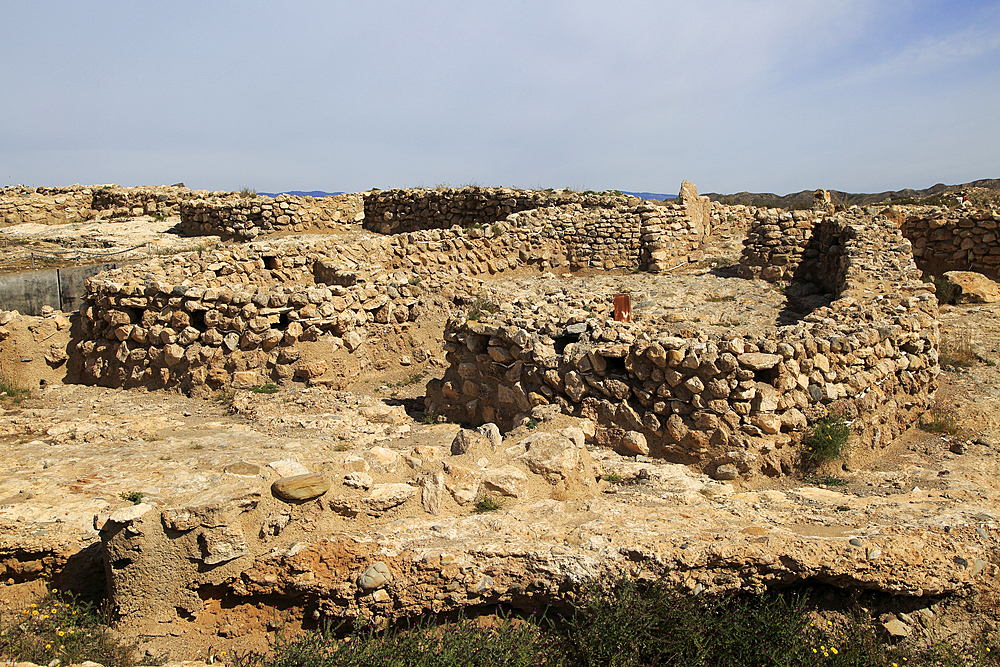 Los Millares prehistoric Chalcolithic settlement archaelogical site, Almeria, Andalusia, Spain, Europe