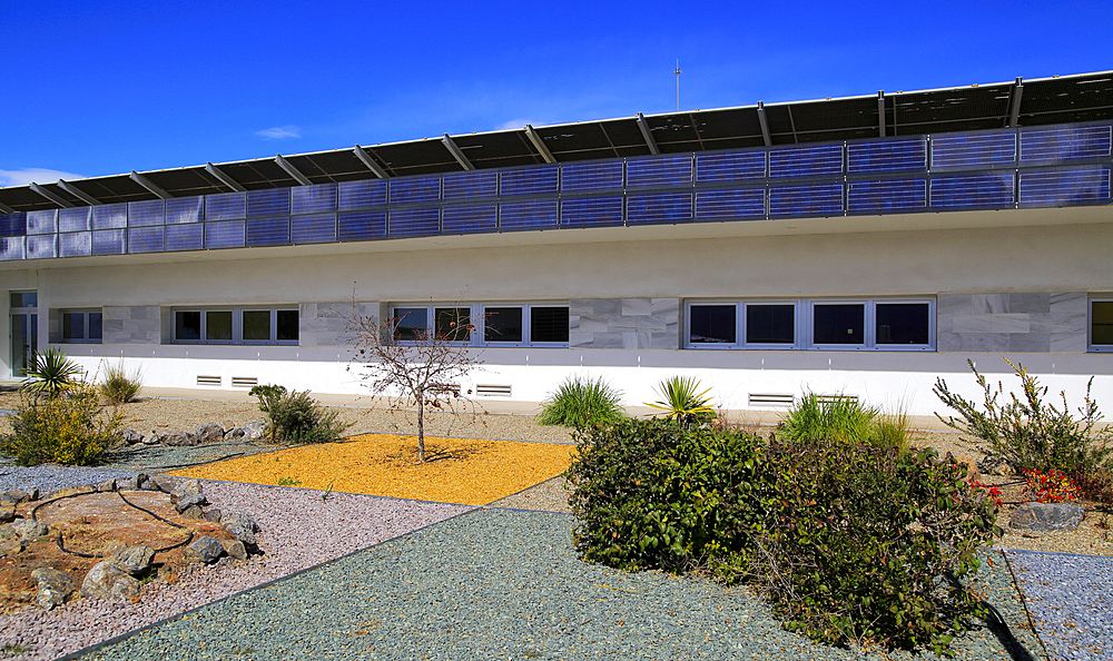 Energy efficient CIEMAT building research at Solar energy research establishment near Tabernas, Almeria, Andalusia, Spain, Europe