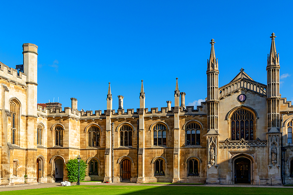 View of a University building, Cambridge, Cambridgeshire, England, United Kingdom, Europe