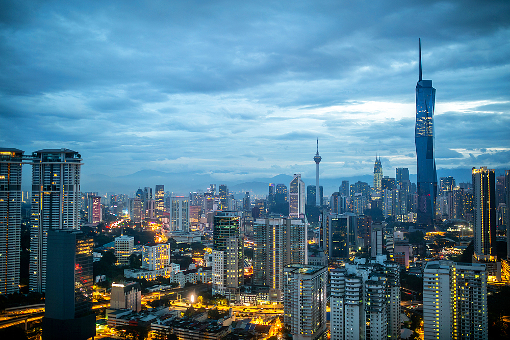 A cityscape photograph of Kuala Lumpur the capital city of Malaysia