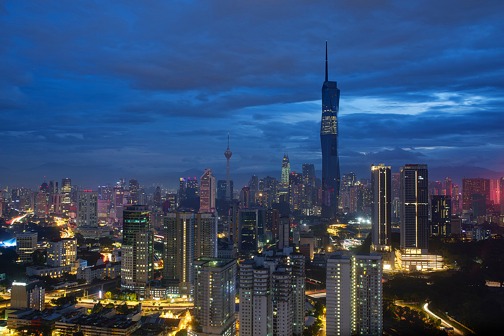 A cityscape photograph of Kuala Lumpur the capital city of Malaysia