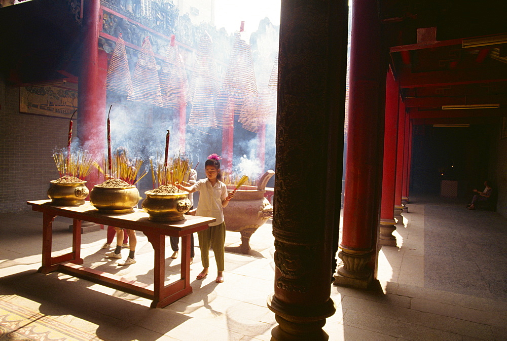 Altar to Emperor of Jade Pagoda, Saigon, Vietnam, Indochina, Southeast Asia, Asia