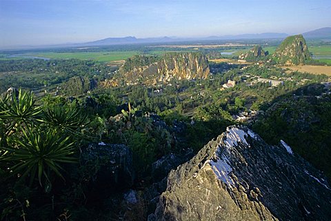 View from 'heaven' at the Marble mountains, Vietnam, Indochina, Southeast Asia, Asia