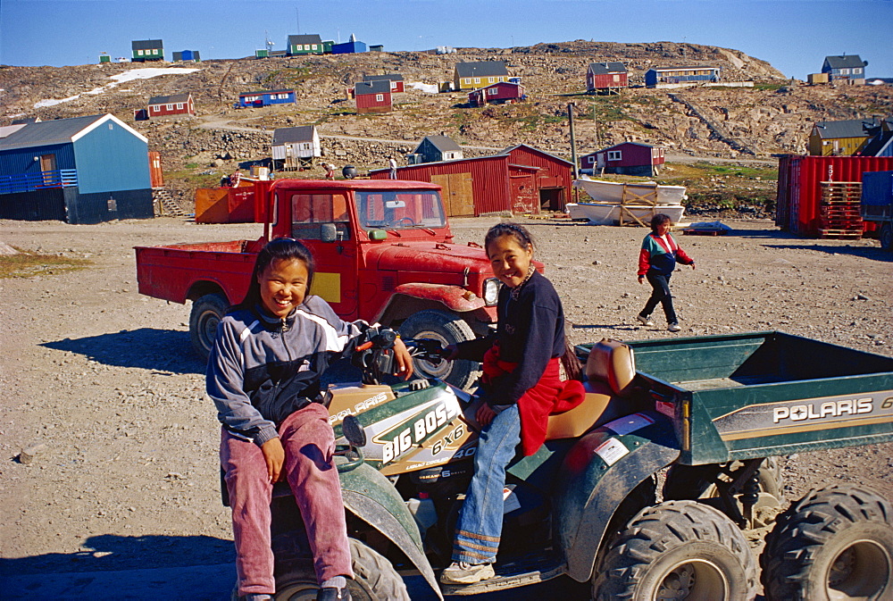 Children in Ittoqportoormit, East Greenland, Polar Regions