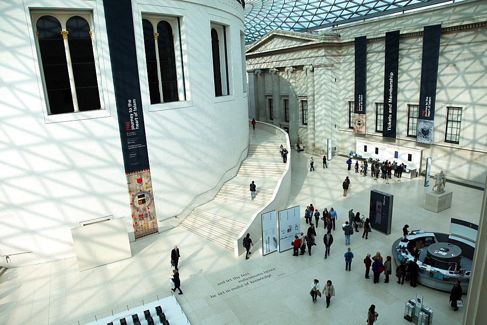 Entrance foyer, British Museum, London, England, United Kingdom, Europe