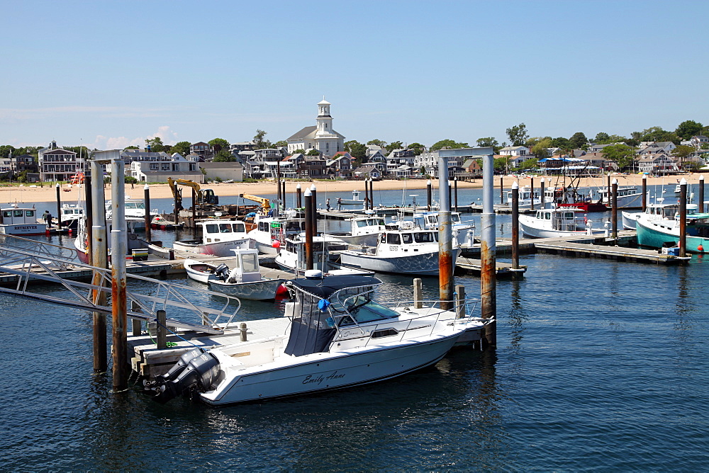 Local boat marina, Provincetown, Cape Cod, Massechusetts, United States of America, North America