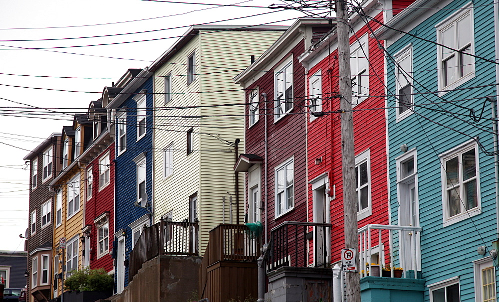 Old houses, St. John's, Newfoundland, Canada, North America