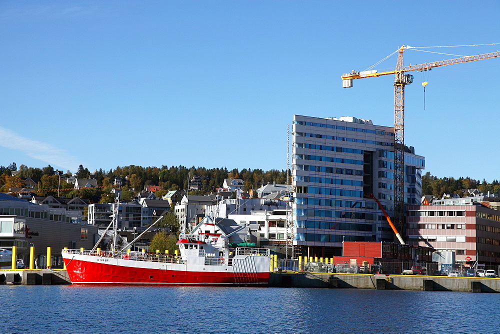 Harbour front at Tromso, North Norway, Norway, Scandinavia, Europe