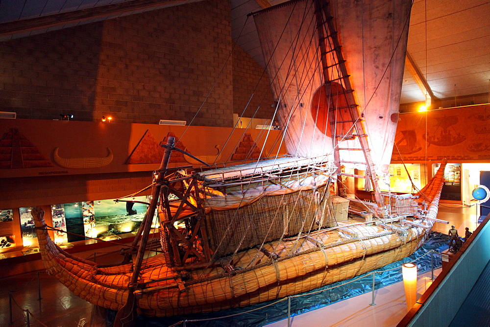 Ra, the reed raft built by Thor Heyerdahl, Maritime Museum in Oslo, Norway, Scandinavia, Europe