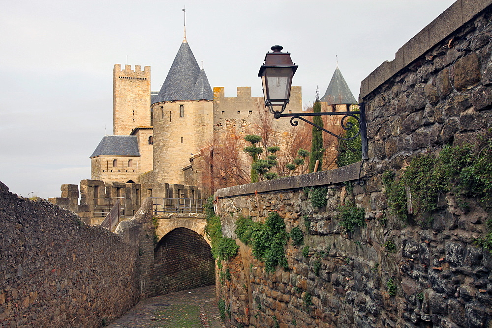 The ancient fortified city of Carcassone, UNESCO World Heritage Site, Languedoc-Roussillon, France, Europe 