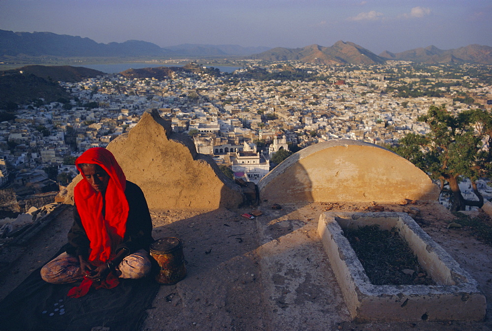 View over Ajmer, Rajasthan State, India, Asia