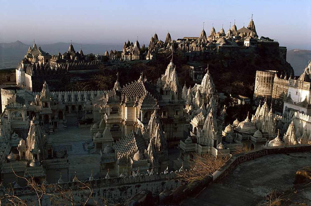 Jain temples of Palitana, Gujarat state, India, Asia