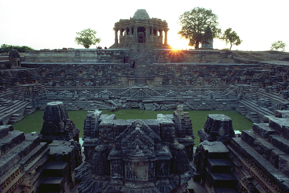 The Sun Temple, built by King Bhimbev in the 11th century, Modhera, Gujarat state, India, Asia