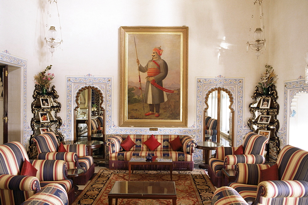 The Shiv Niwas Palace Hotel, Udaipur, Rajasthan state, India, Asia 