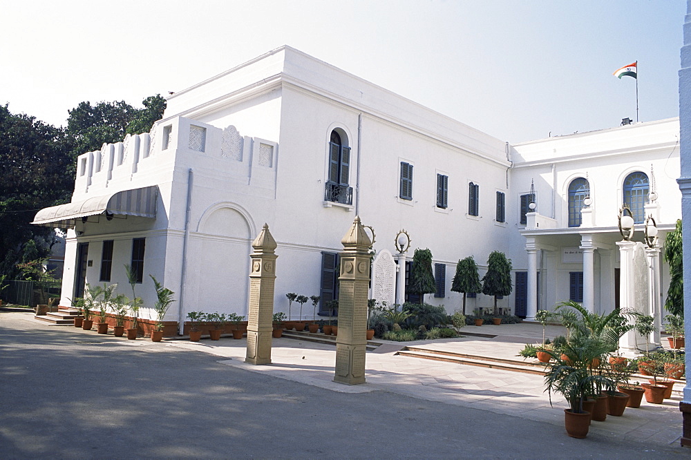 Birla House, in the grounds of which Mahatma Gandhi was assassinated, Delhi, India, Asia