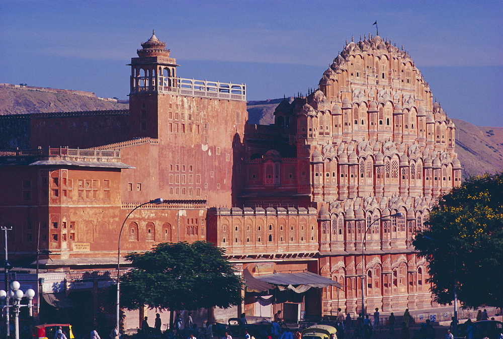 Hawa Mahal, the Palace of the Winds, in Jaipur, Rajasthan, India