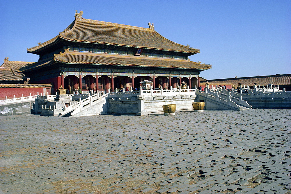 Civil building in the Forbidden City in Beijing, China, Asia