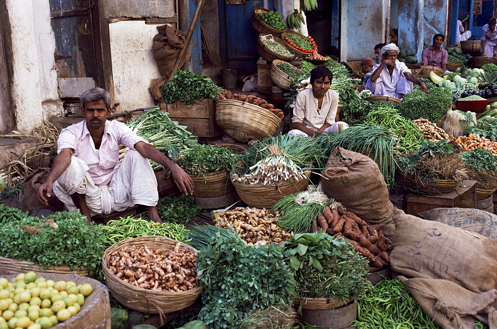 Vegetables for sale, Ahmedabad, Gujarat state, India, Asia