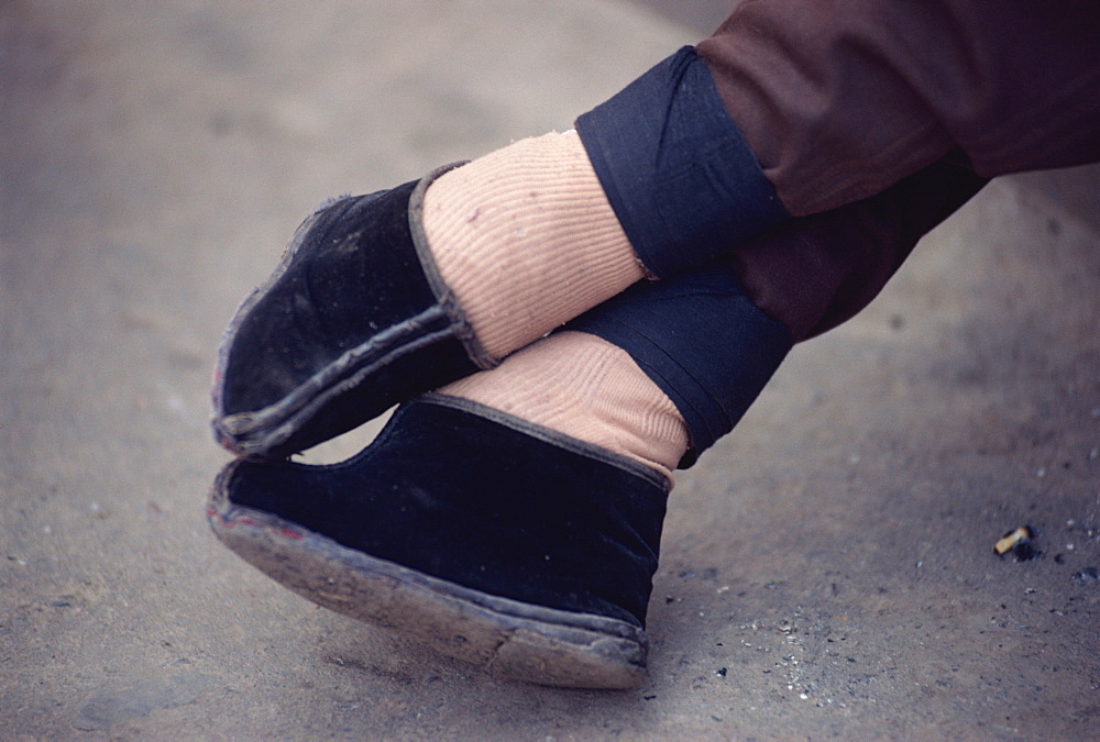 Bound feet, Lanzhou, China, Asia