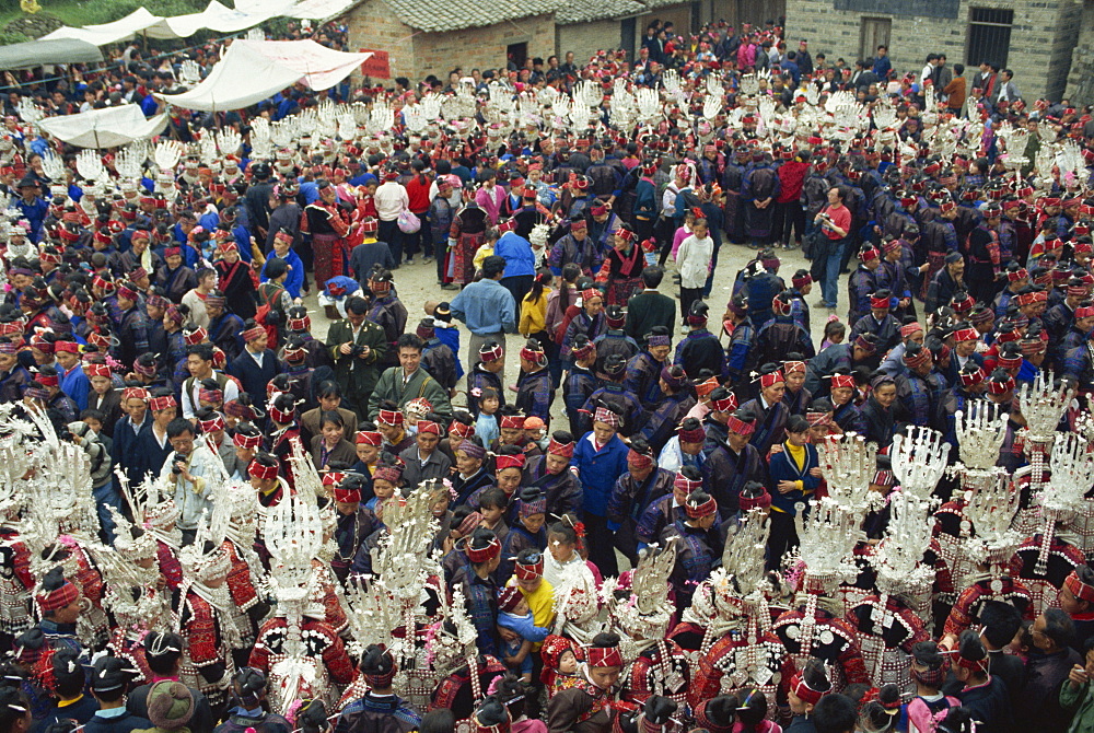 Sisters Meal Festival in spring, southeast Guizhou, Guizhou, China, Asia