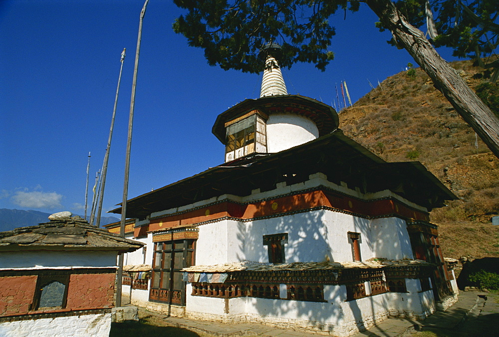 Dungtse temple, Paro, Bhutan, Asia