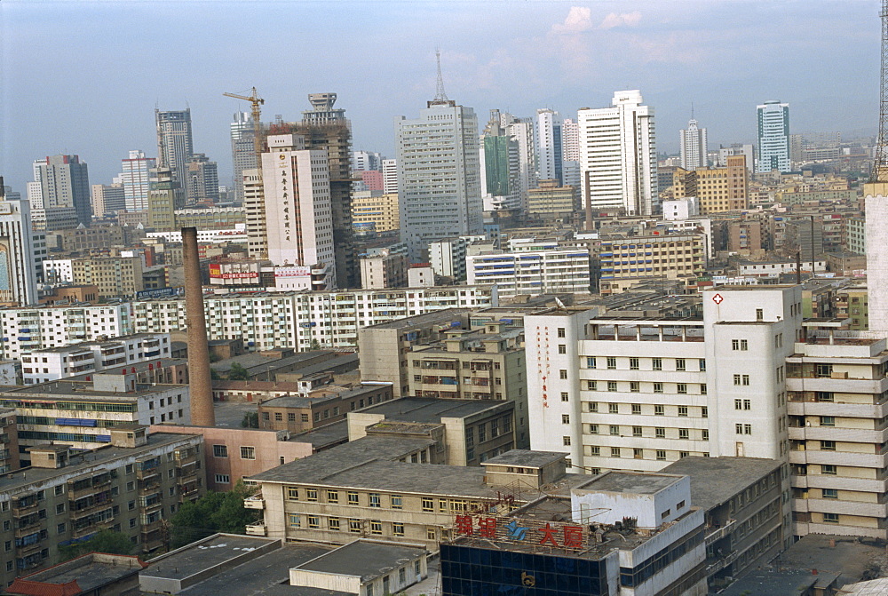 City skyline of the city of Urumqi in Xinjiang, China,Asia