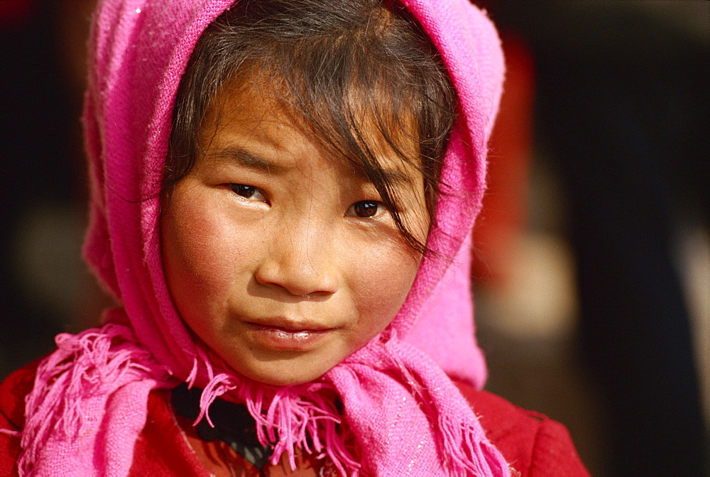 Tu child, Qinghai, China, Asia