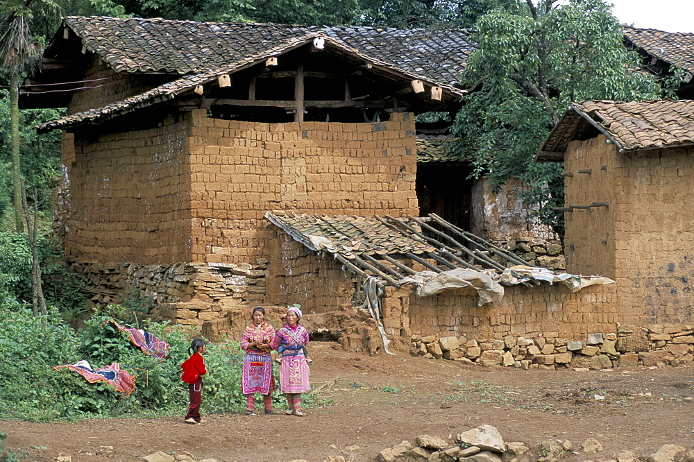 Flowery Miao village, Qiubei, Yunnan, China, Asia