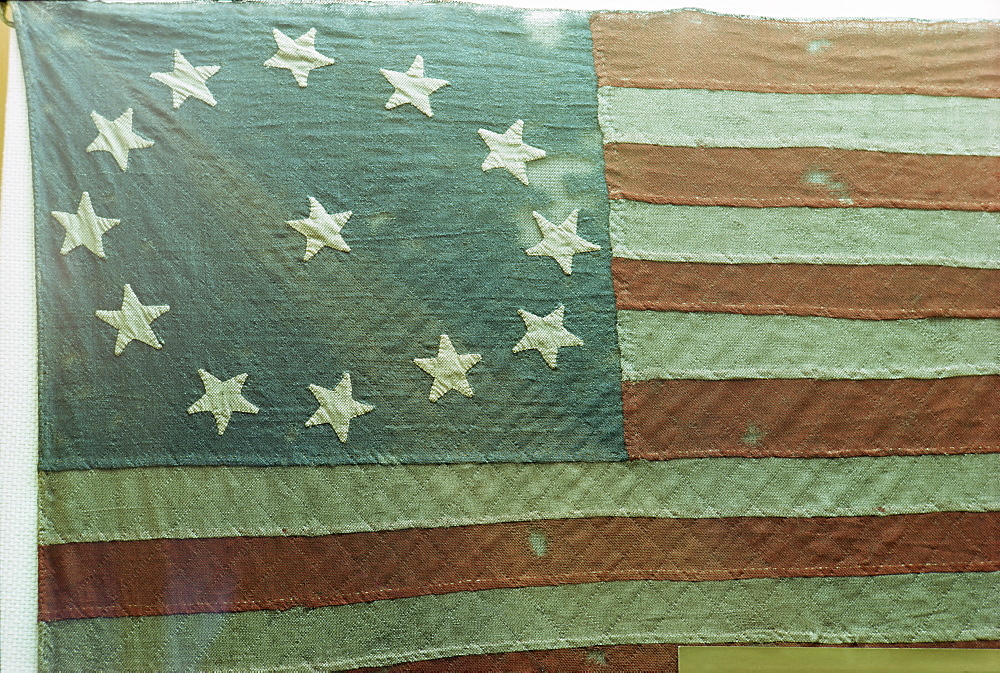 Oldest U.S. flag, State House, Annapolis, Maryland, United States of America, North America