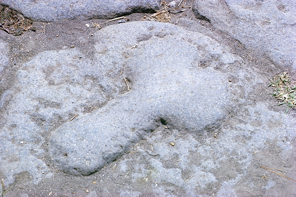 Sign to the brothel, Pompeii, Campania, Italy, Europe