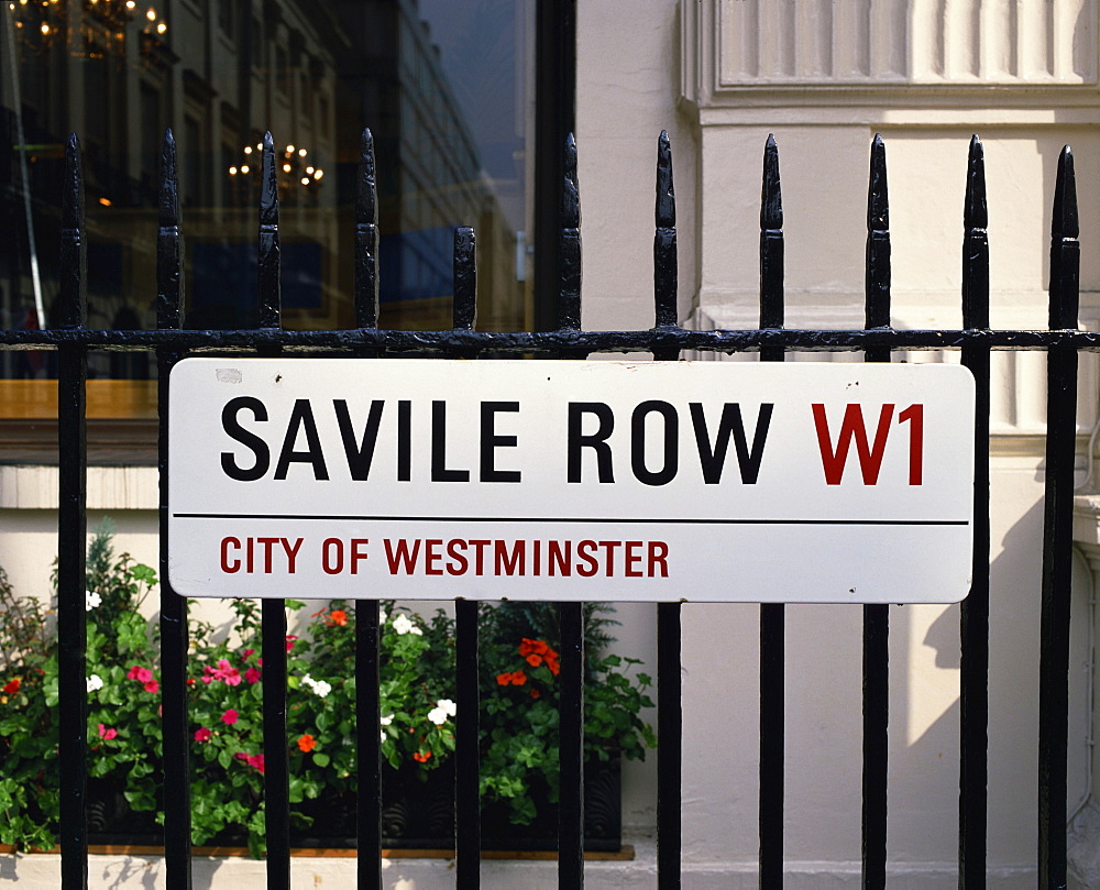 Savile Road, street sign, London, England, United Kingdom, Europe