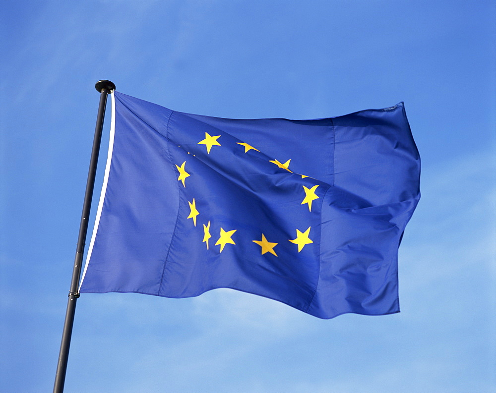 Close-up of the European Union flag