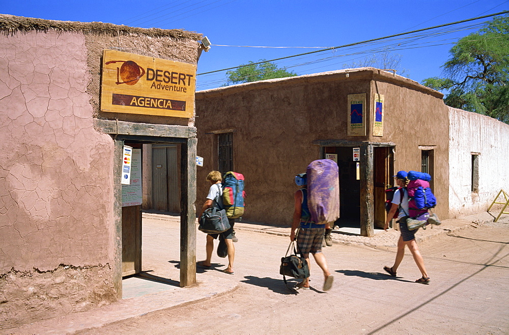 Backpackers, San Pedro de Atacama, Chile, South America