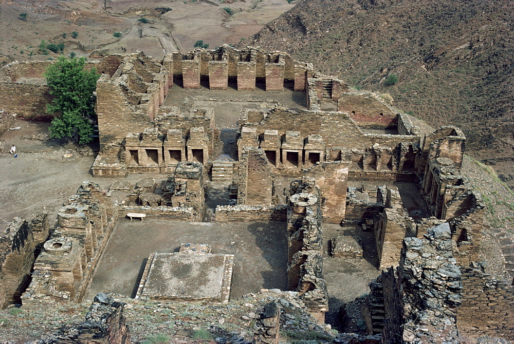 The ruins of the Takht-I-Bhai monastery from the Gandhara period, in northwest Pakistan, Asia